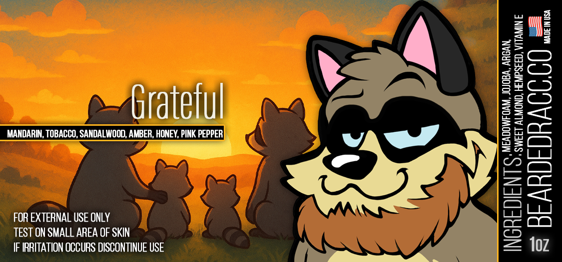 Grateful - Mandarin, Tobacco, Sandalwood, Amber, Honey, Pink Pepper