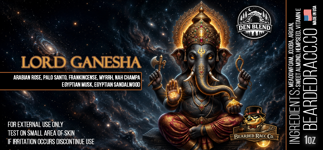 Lord Ganesha - Arabian Rose, Palo Santo, Frankincense, Myrrh, Nag Champa, Egyptian Musk, Egyptian Sandalwood