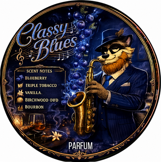 Classy Blues - Blueberry, Triple Tobacco, Vanilla, Birchwood Oud, Bourbon