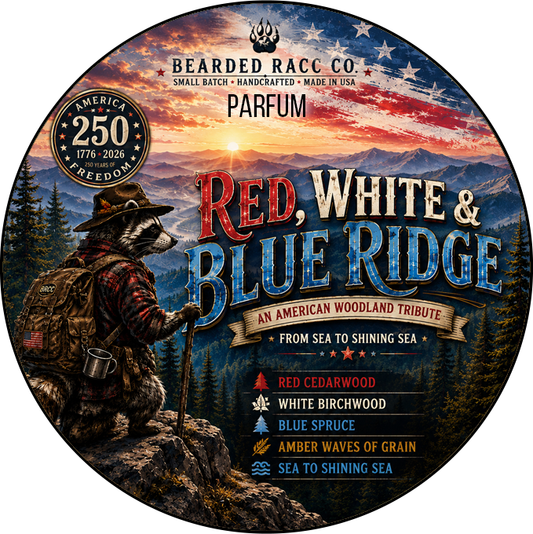 Red, White & Blue Ridge - Red Cedarwood, White Birchwood, Blue Spruce, Amber Waves of Grain, Sea to Shining Sea