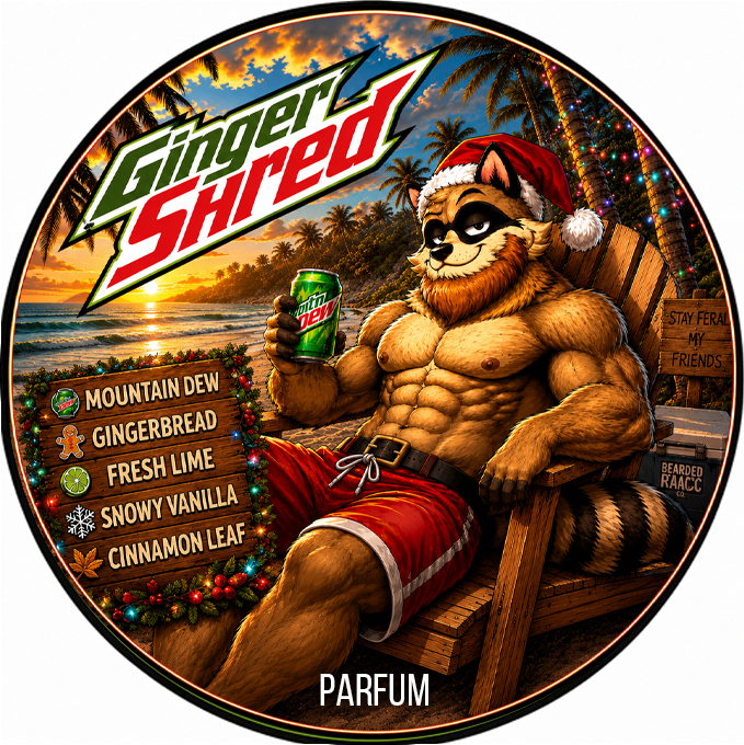 Ginger Shred - Mountain Dew, Gingerbread, Fresh Lime, Snowy Vanilla, Cinnamon Leaf