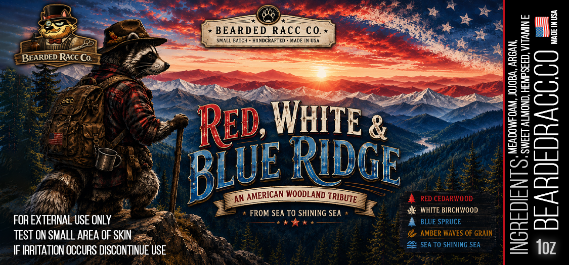 Red, White & Blue Ridge - Red Cedarwood, White Birchwood, Blue Spruce, Amber Waves of Grain, Sea to Shining Sea