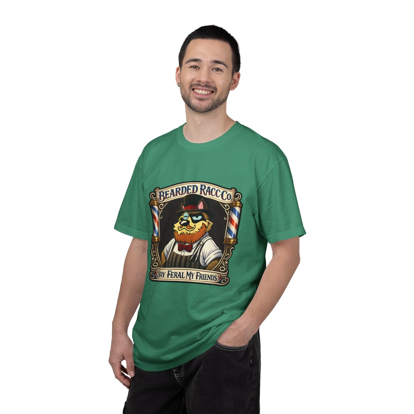 T-Shirt — Stay Feral My Friends (Bearded Racc Co)