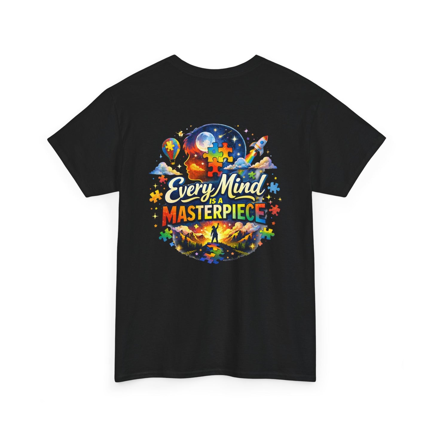 Autism Awareness T-Shirt - "Every Piece Matters" (Bearded Racc Co) Extended Sizes