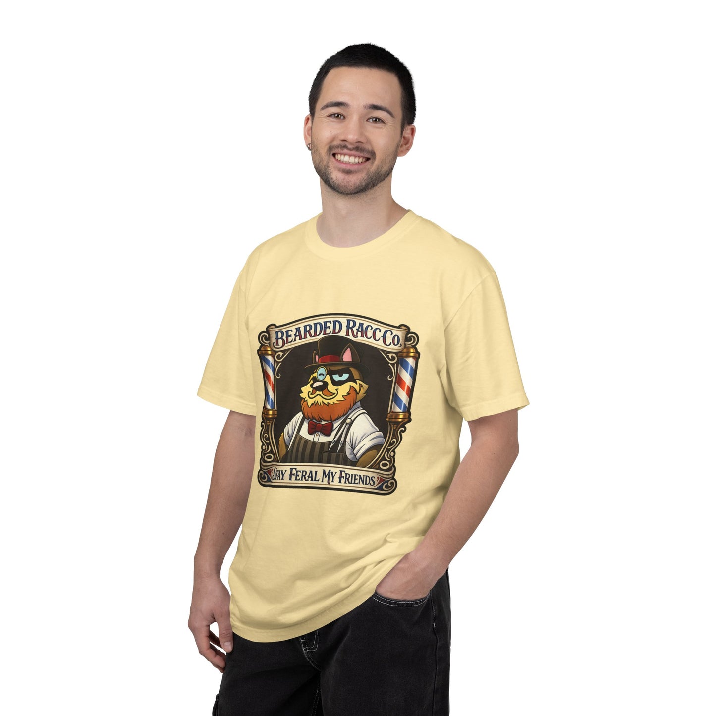 T-Shirt — Stay Feral My Friends (Bearded Racc Co)