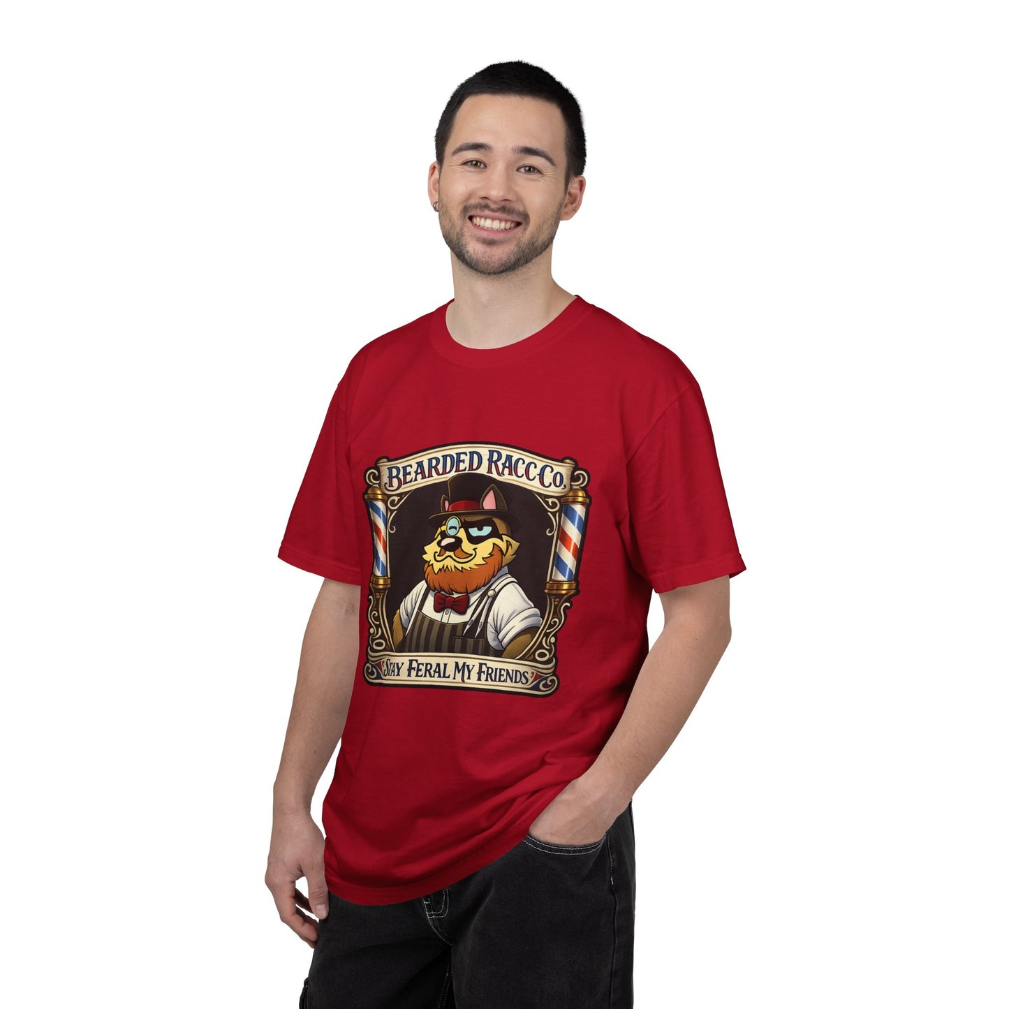 T-Shirt — Stay Feral My Friends (Bearded Racc Co)