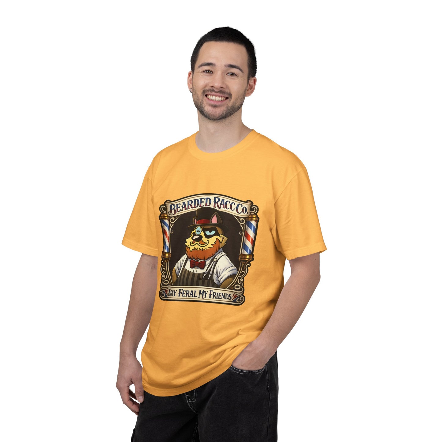 T-Shirt — Stay Feral My Friends (Bearded Racc Co)