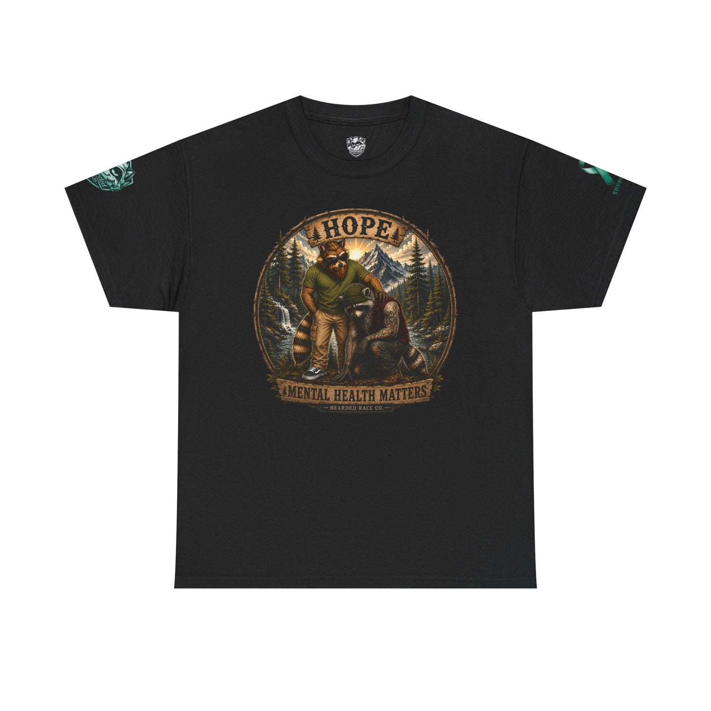HOPE T-Shirt - "SUPPORTER" (Bearded Racc Co) Extended Sizes