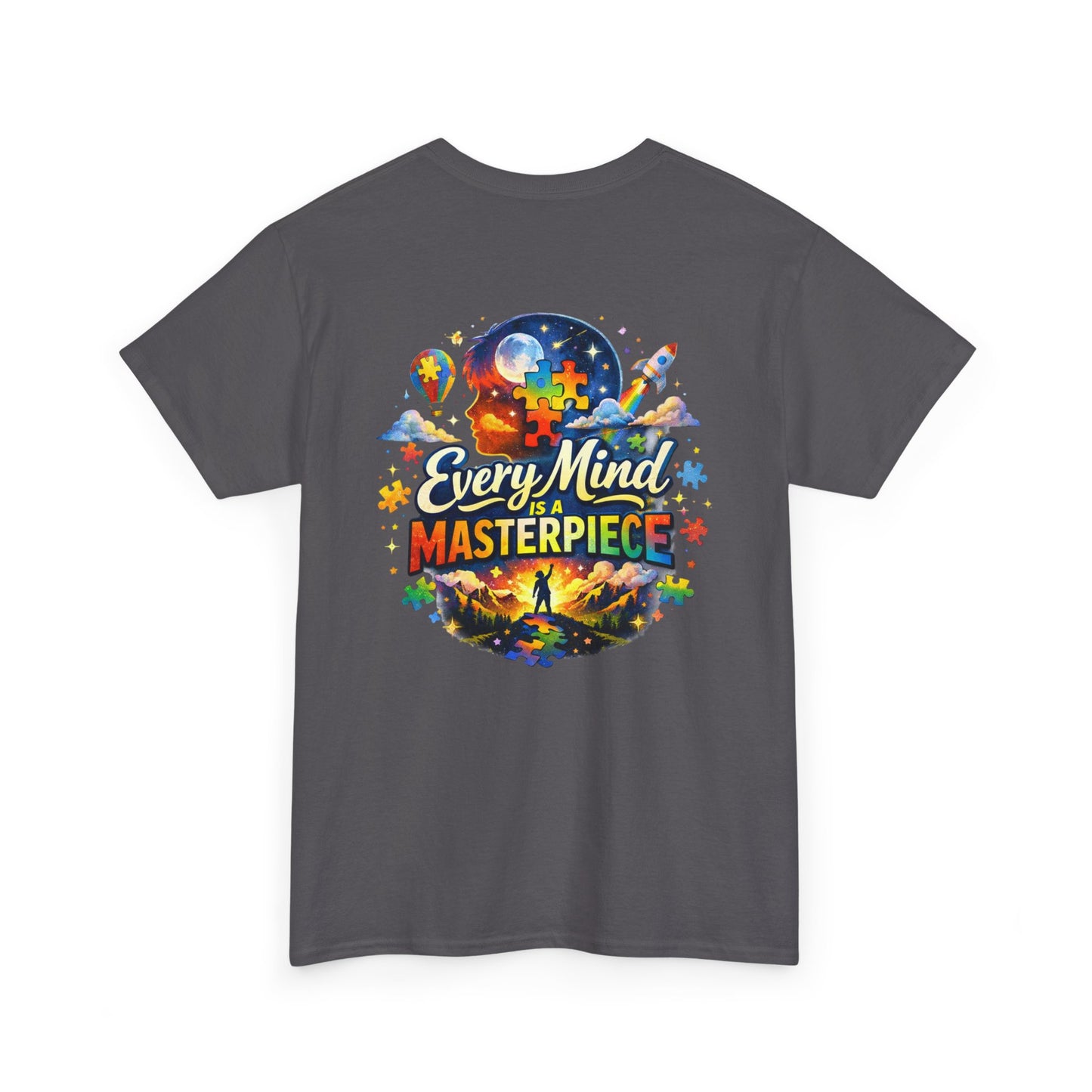 Autism Awareness T-Shirt - "Every Piece Matters" (Bearded Racc Co) Extended Sizes
