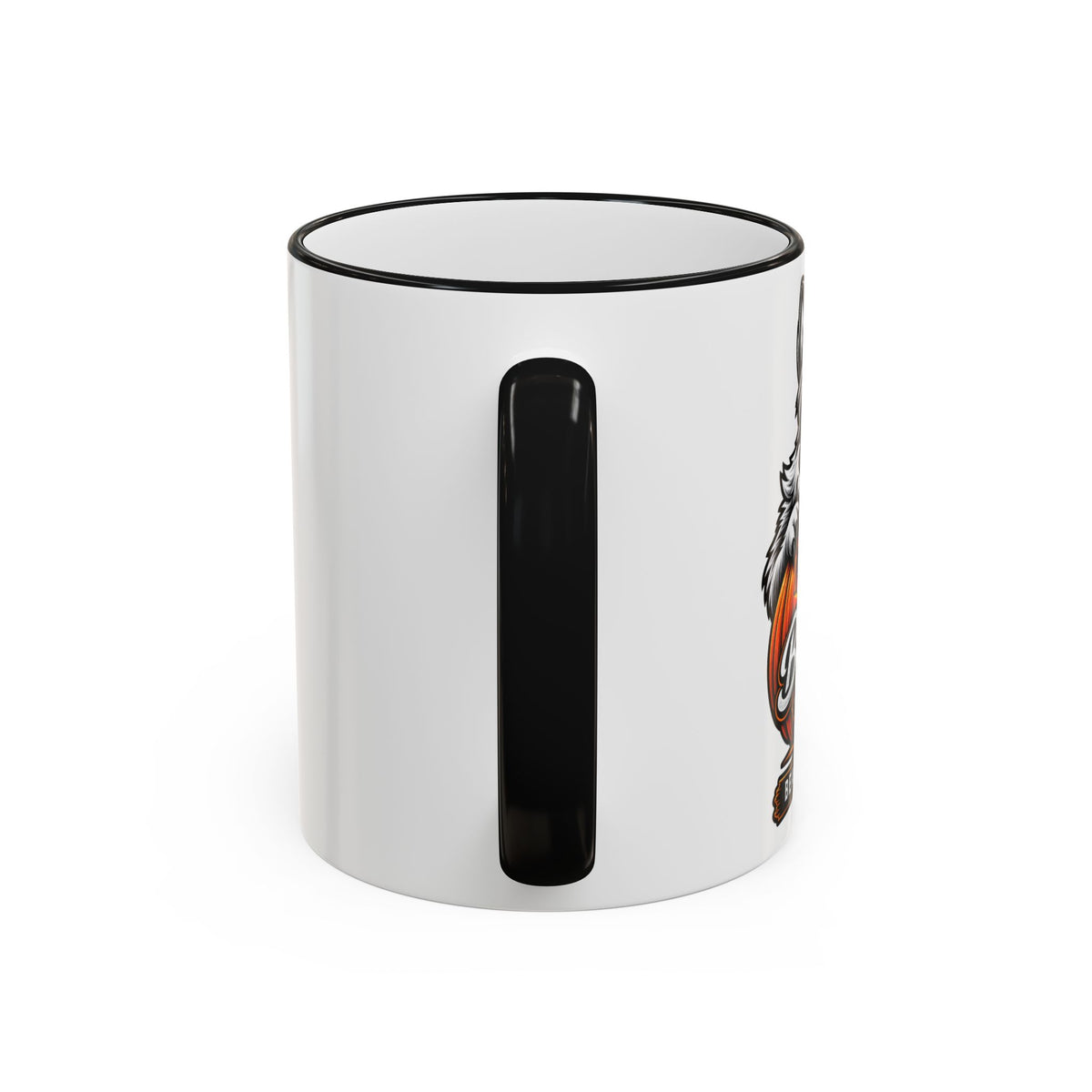 Accent Rim & Handle Mug (11oz, 15oz) - Racc-o-Lantern Mug (Bearded Racc Co)