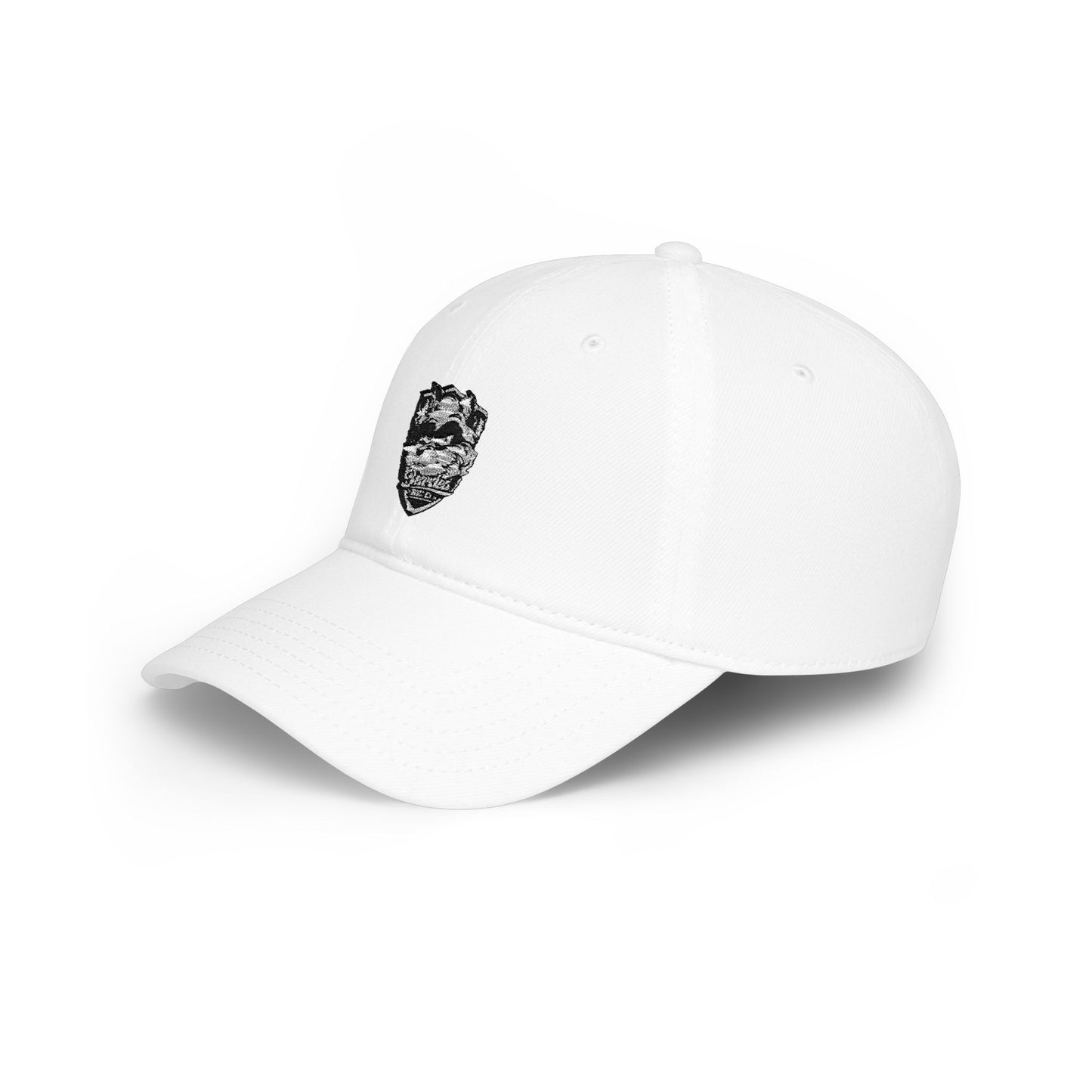 Low Profile Baseball Cap - Bearded Racc Co Embroidered Logo