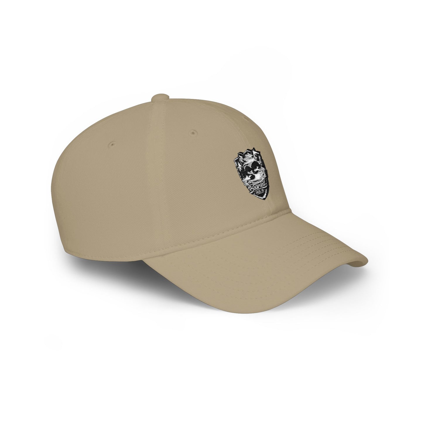 Low Profile Baseball Cap - Bearded Racc Co Embroidered Logo