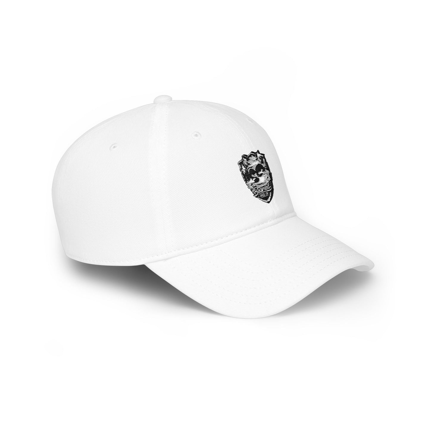 Low Profile Baseball Cap - Bearded Racc Co Embroidered Logo