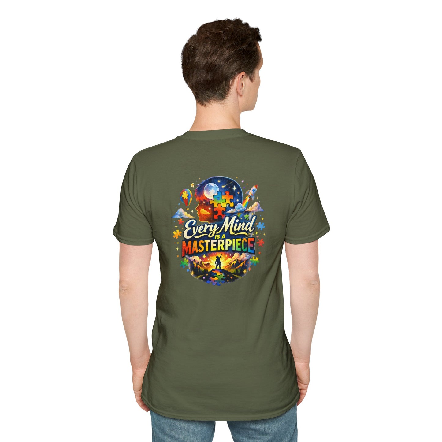 Autism Awareness T-Shirt — "Every Piece Matters" (Bearded Racc Co)