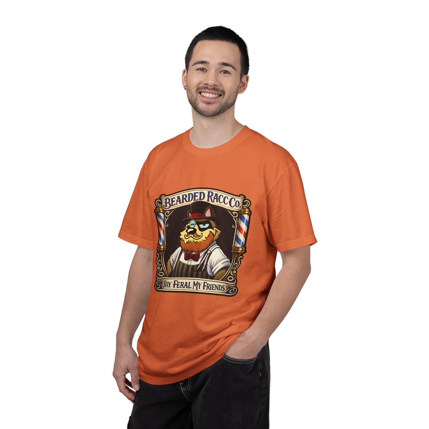 T-Shirt — Stay Feral My Friends (Bearded Racc Co)
