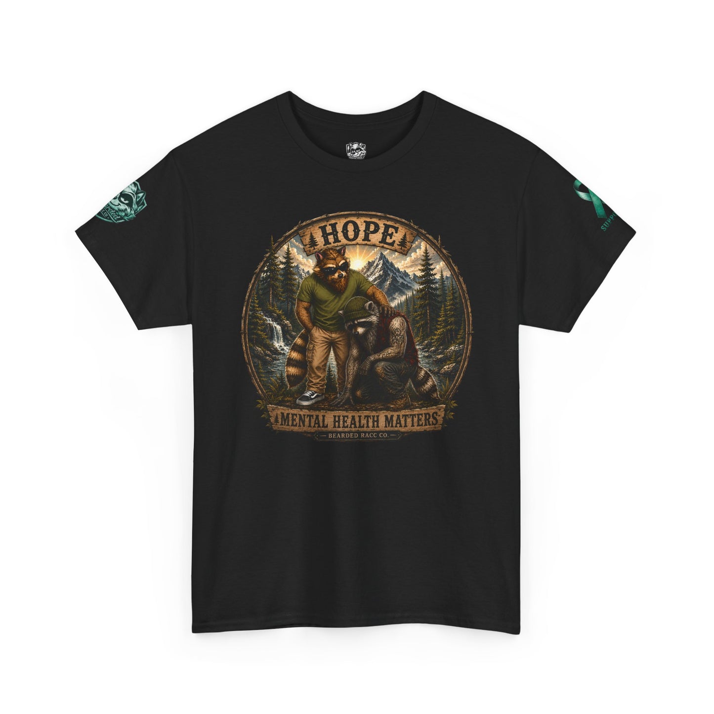 HOPE T-Shirt - "SUPPORTER" (Bearded Racc Co) Extended Sizes