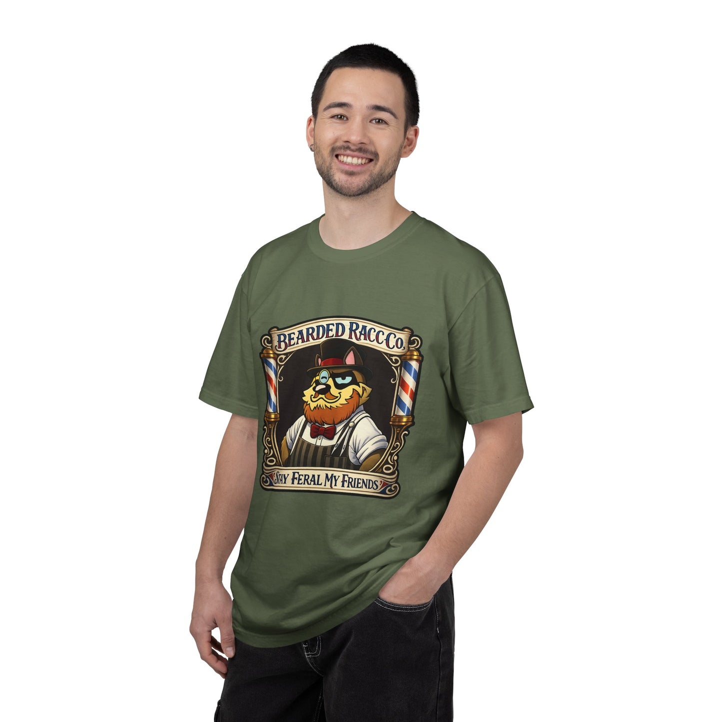 T-Shirt — Stay Feral My Friends (Bearded Racc Co)