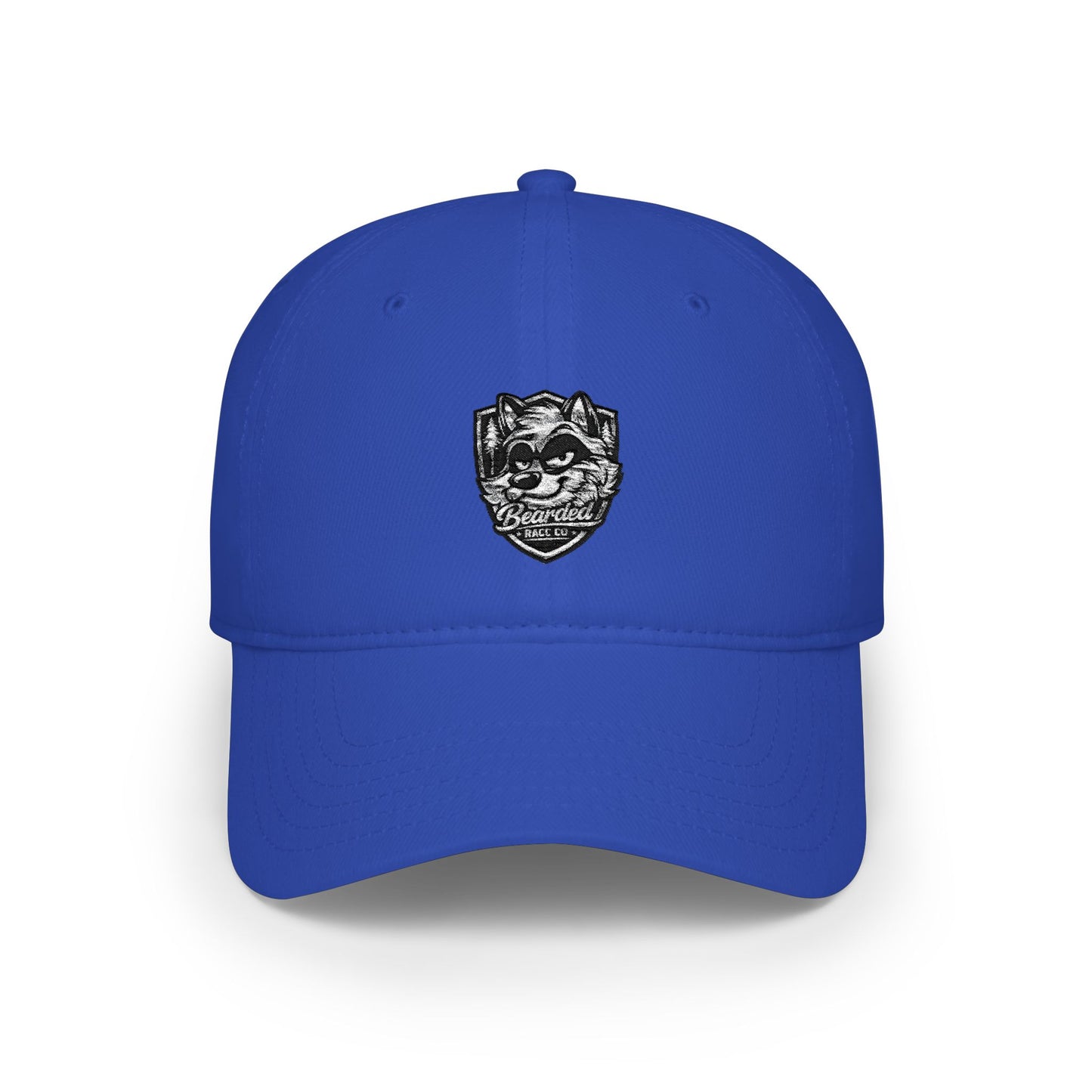 Low Profile Baseball Cap - Bearded Racc Co Embroidered Logo