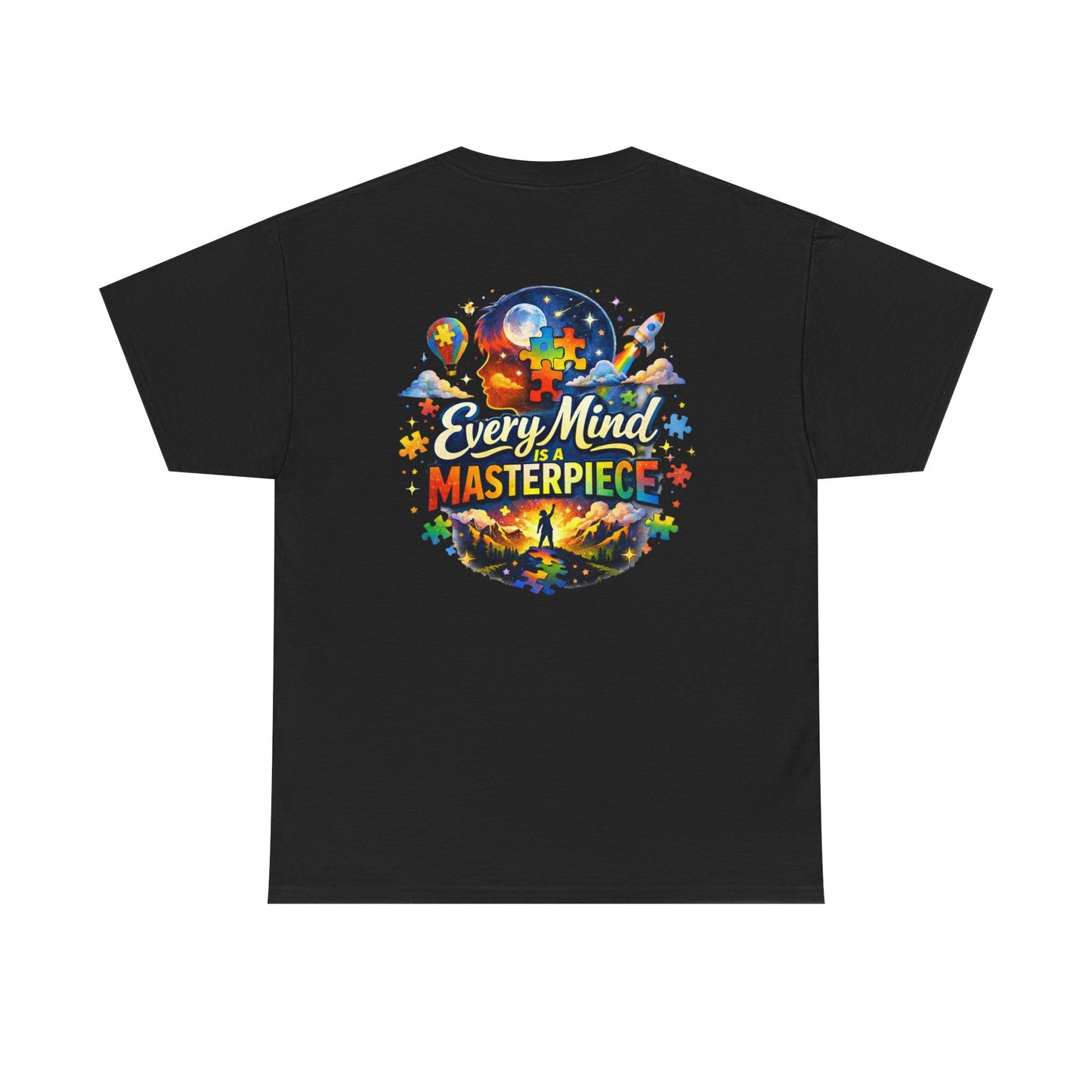Autism Awareness T-Shirt - "Every Piece Matters" (Bearded Racc Co) Extended Sizes