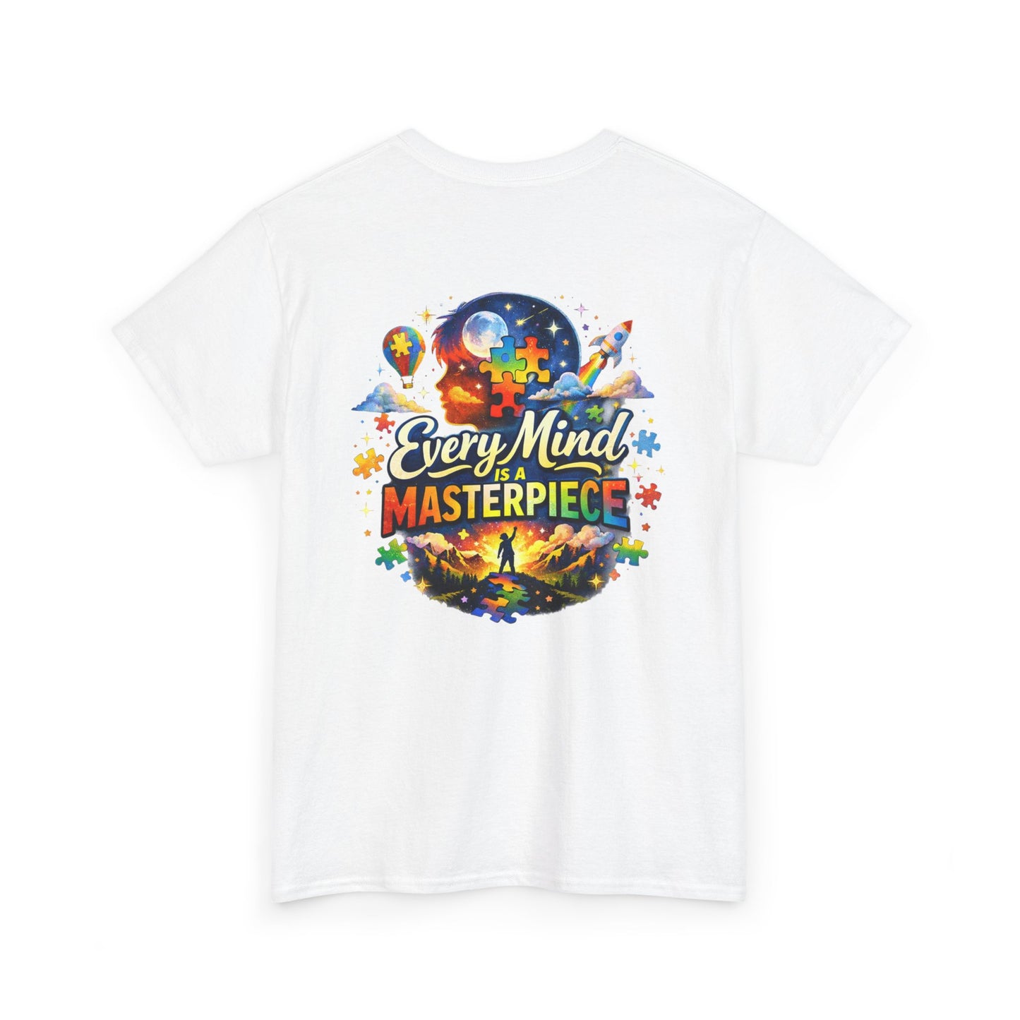 Autism Awareness T-Shirt - "Every Piece Matters" (Bearded Racc Co) Extended Sizes