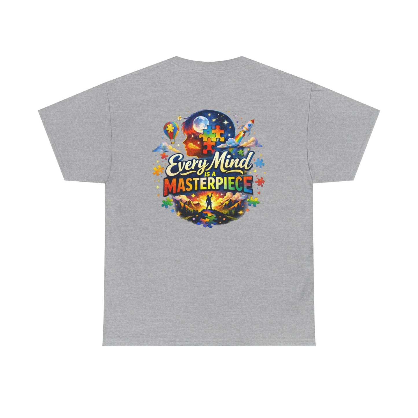 Autism Awareness T-Shirt - "Every Piece Matters" (Bearded Racc Co) Extended Sizes