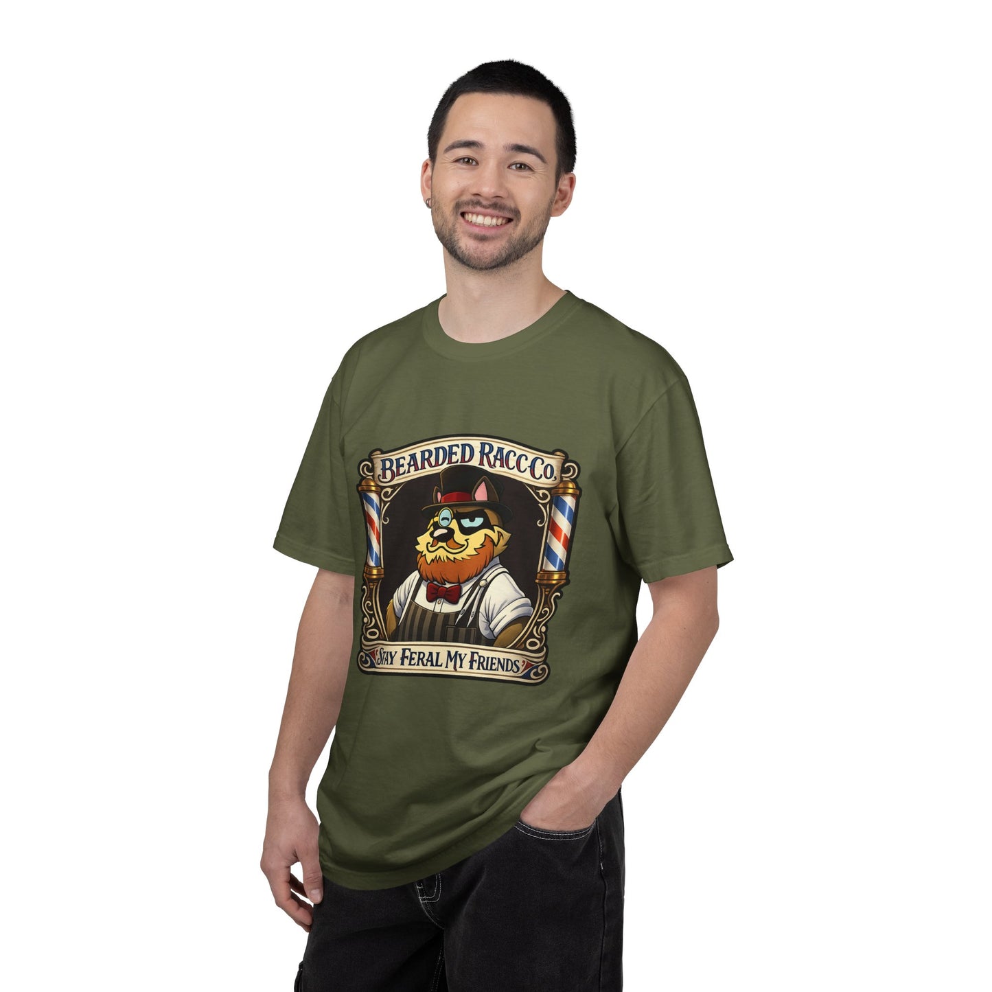 T-Shirt — Stay Feral My Friends (Bearded Racc Co)