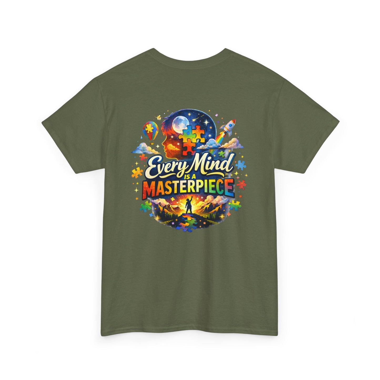 Autism Awareness T-Shirt - "Every Piece Matters" (Bearded Racc Co) Extended Sizes