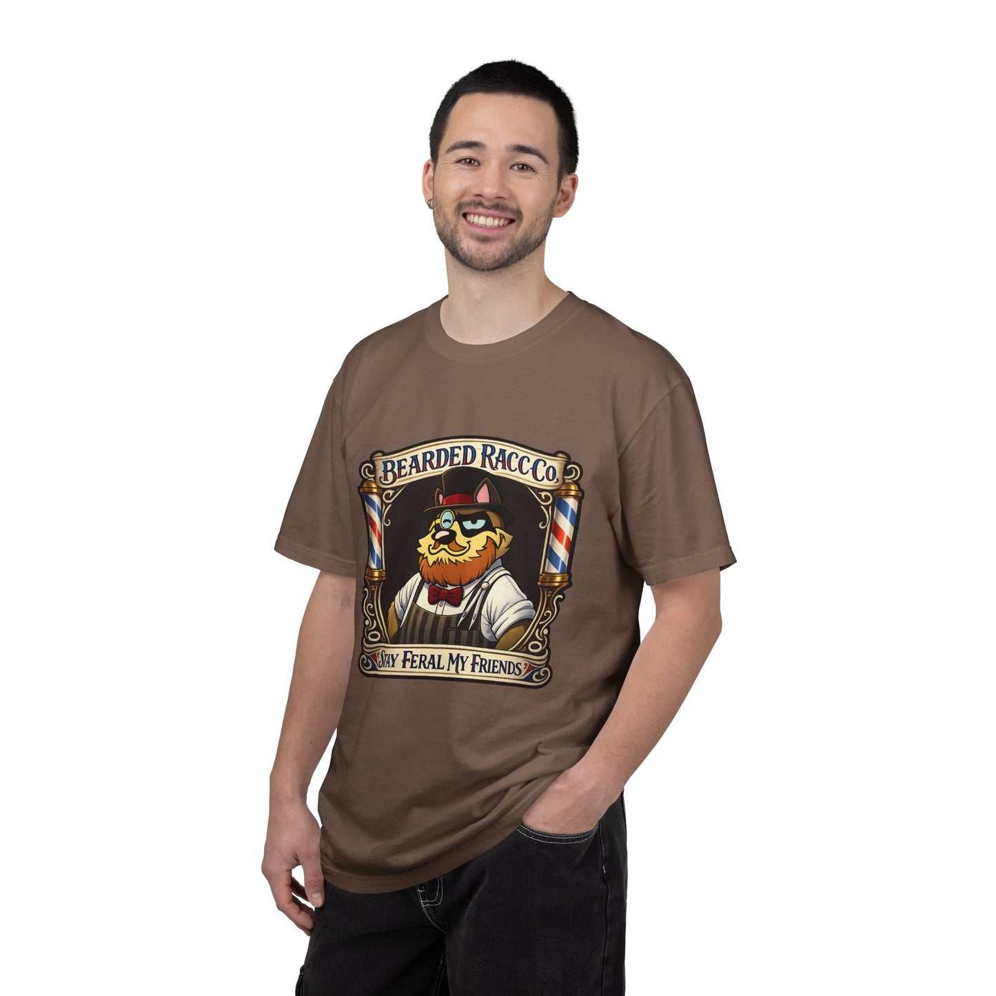 T-Shirt — Stay Feral My Friends (Bearded Racc Co)