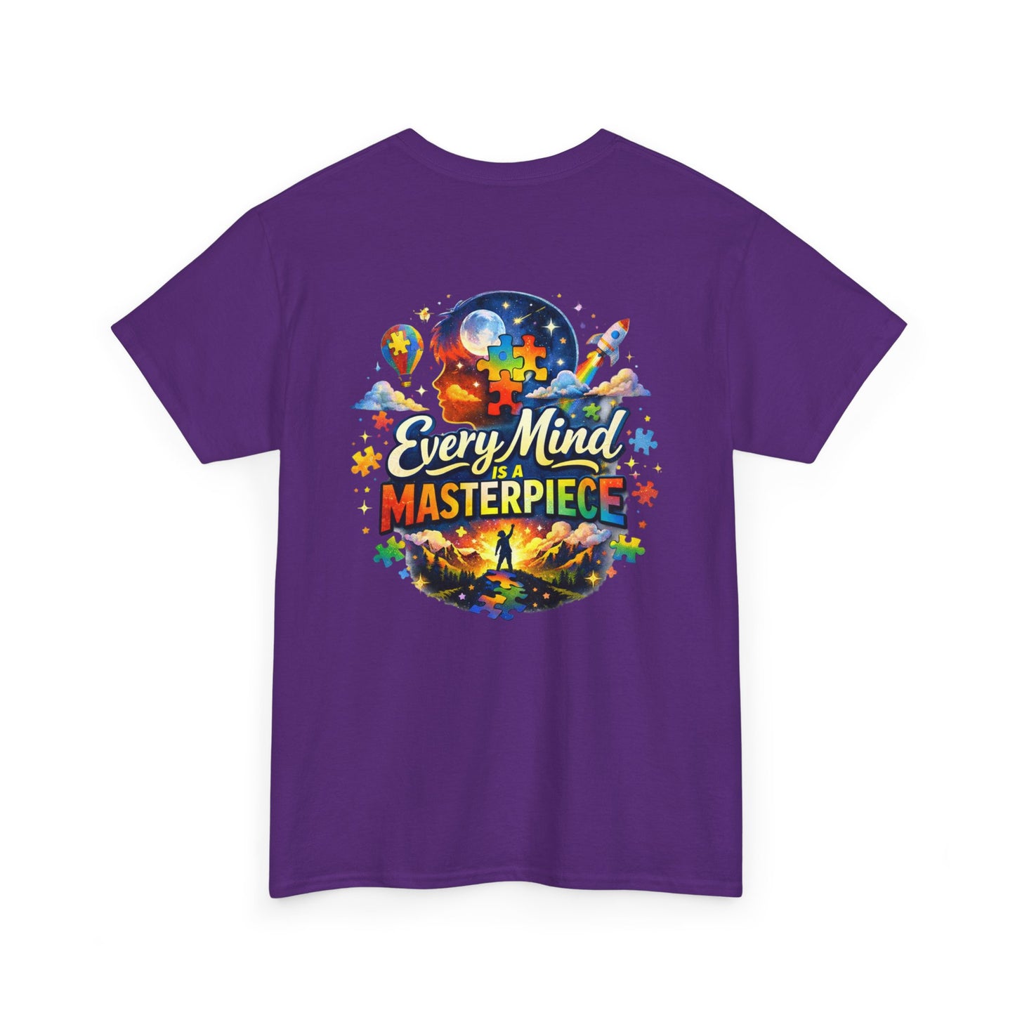 Autism Awareness T-Shirt - "Every Piece Matters" (Bearded Racc Co) Extended Sizes