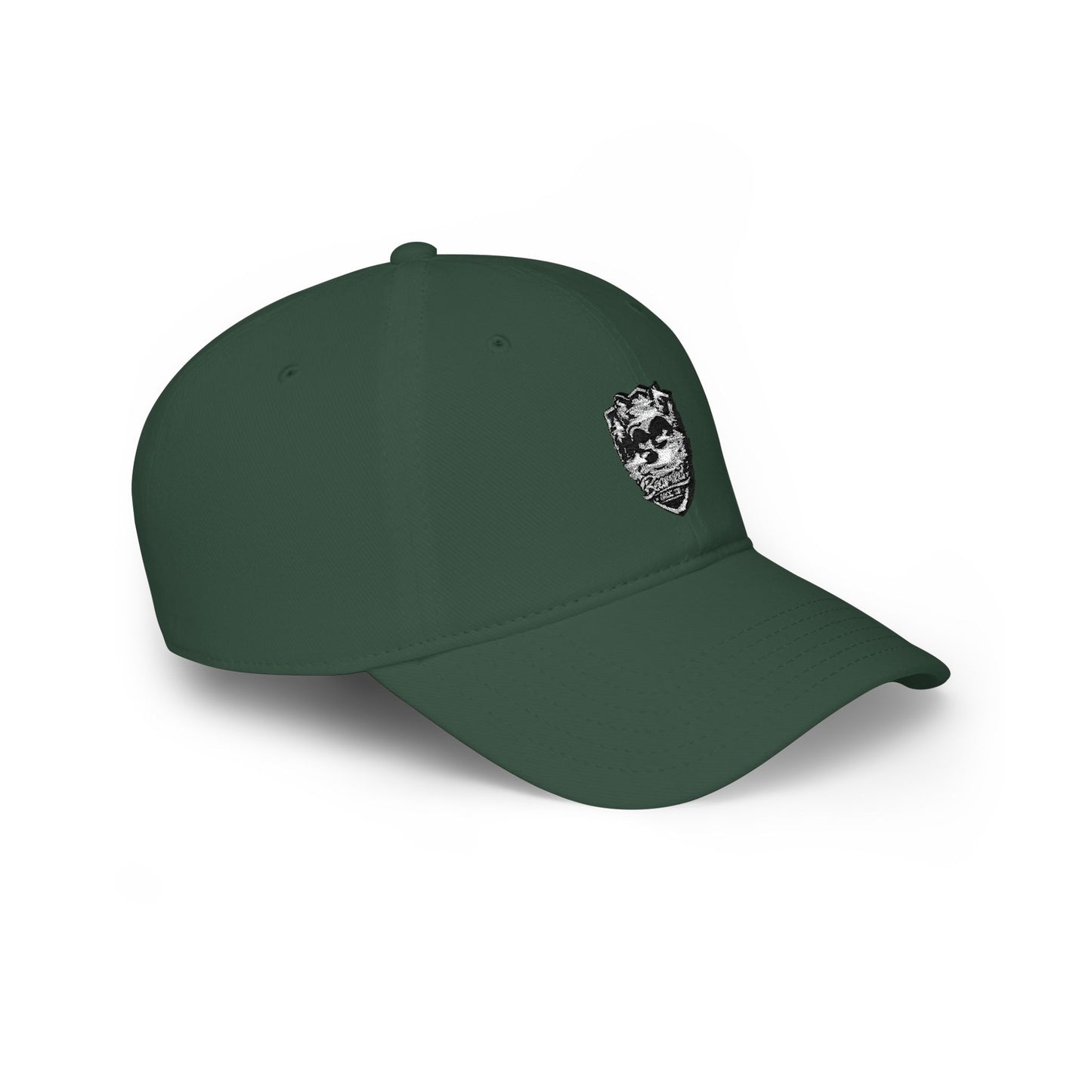Low Profile Baseball Cap - Bearded Racc Co Embroidered Logo
