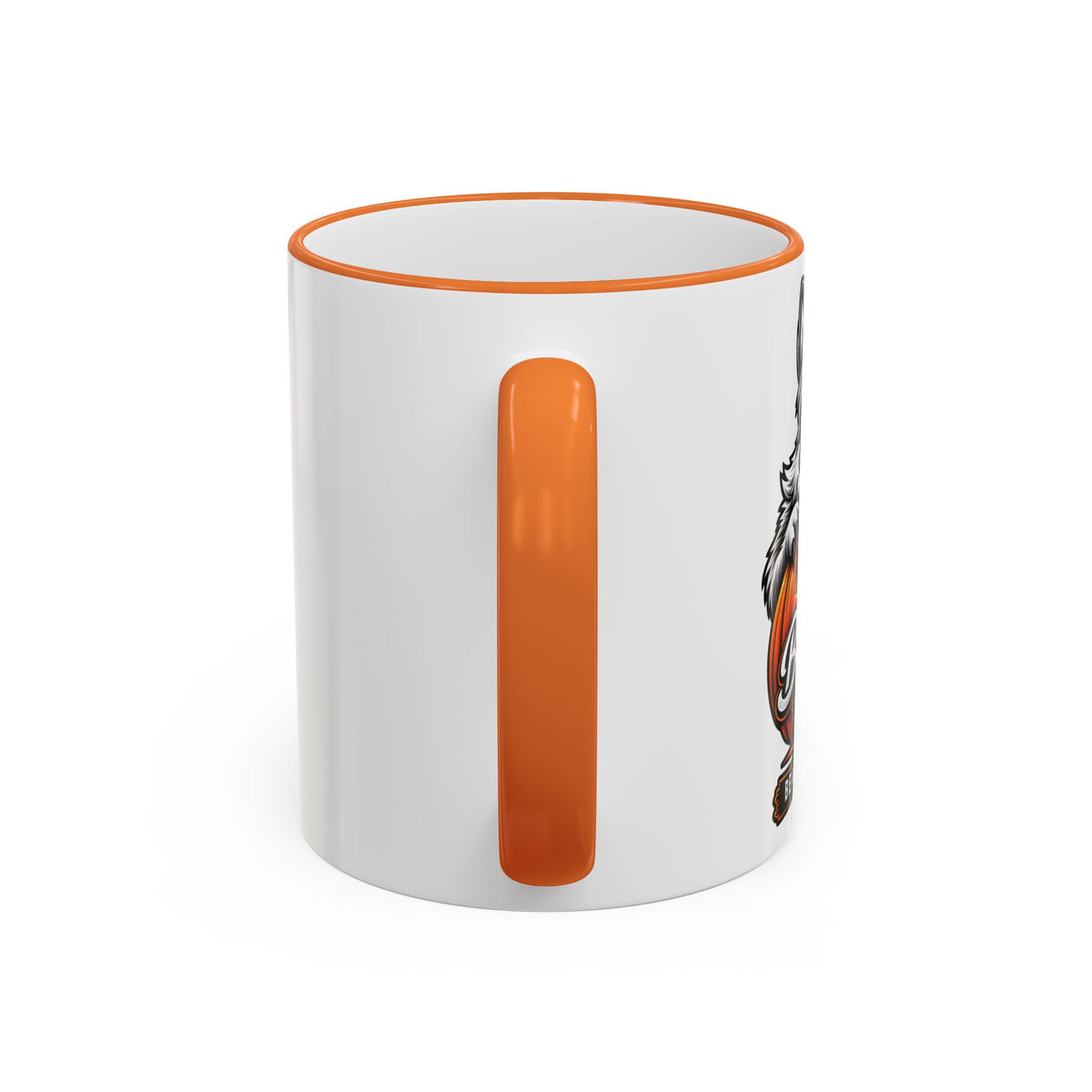 Accent Rim & Handle Mug (11oz, 15oz) - Racc-o-Lantern Mug (Bearded Racc Co)