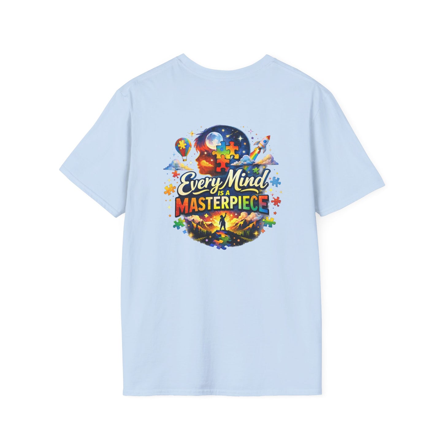 Autism Awareness T-Shirt — "Every Piece Matters" (Bearded Racc Co)
