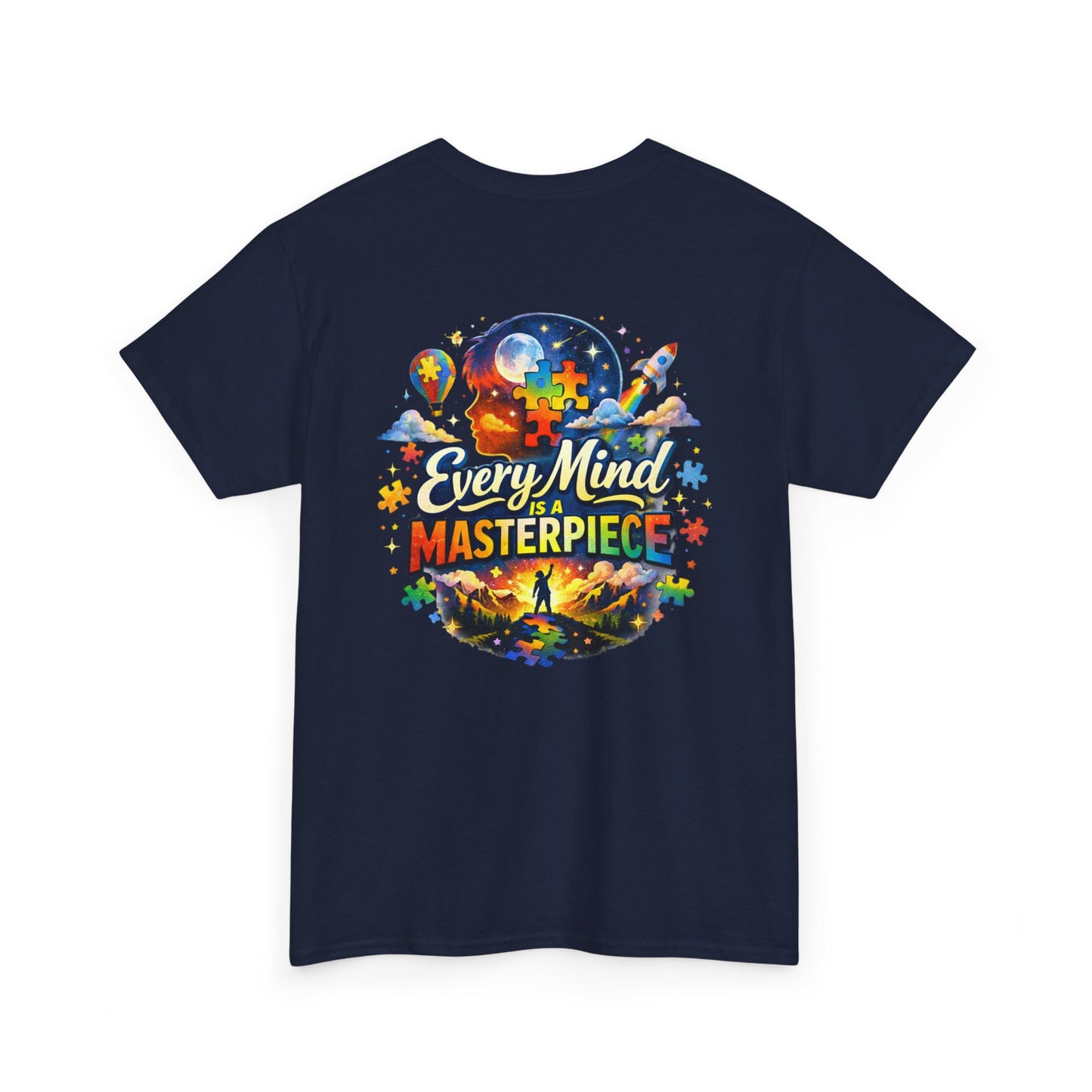 Autism Awareness T-Shirt - "Every Piece Matters" (Bearded Racc Co) Extended Sizes