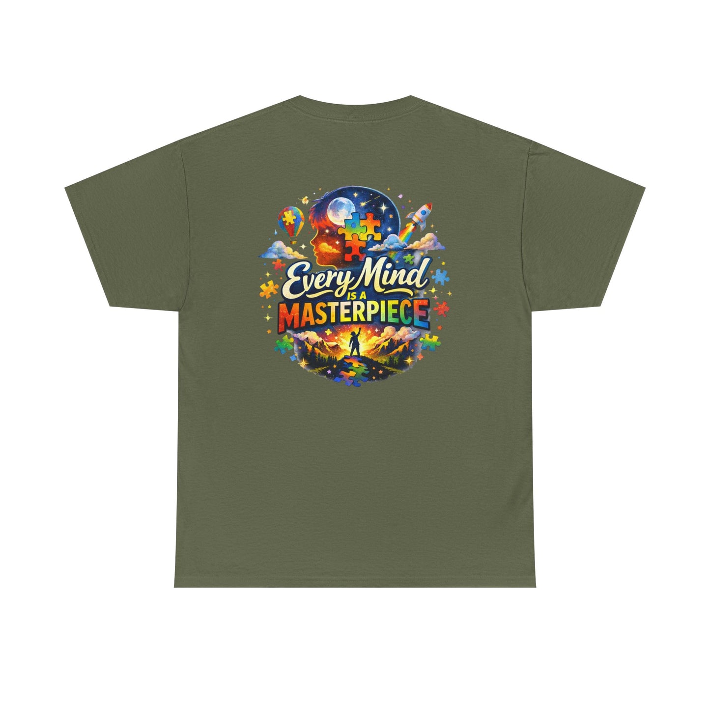 Autism Awareness T-Shirt - "Every Piece Matters" (Bearded Racc Co) Extended Sizes