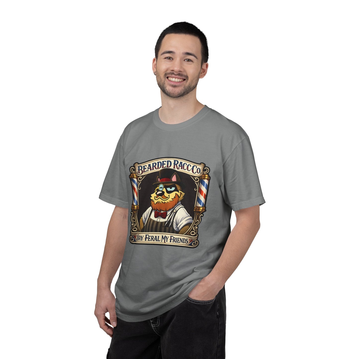 T-Shirt — Stay Feral My Friends (Bearded Racc Co)