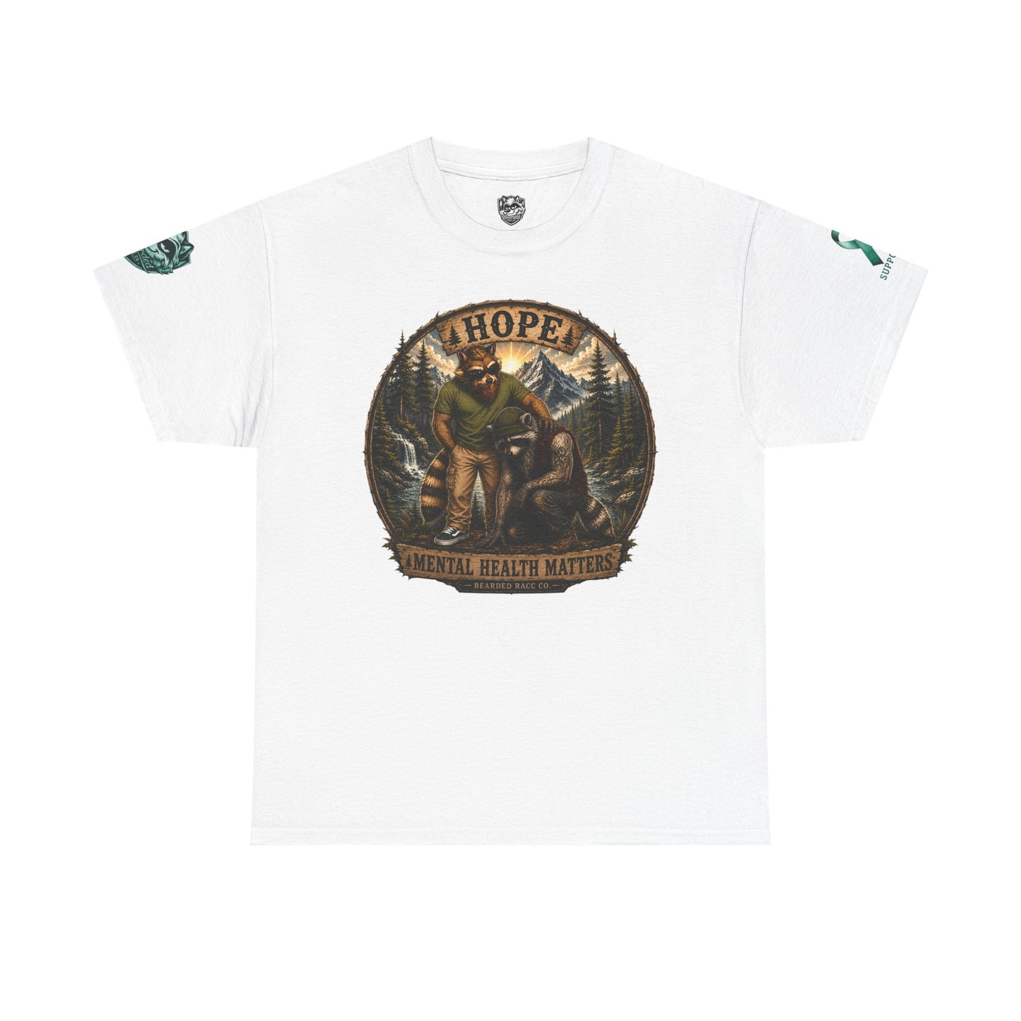 HOPE T-Shirt - "SUPPORTER" (Bearded Racc Co) Extended Sizes
