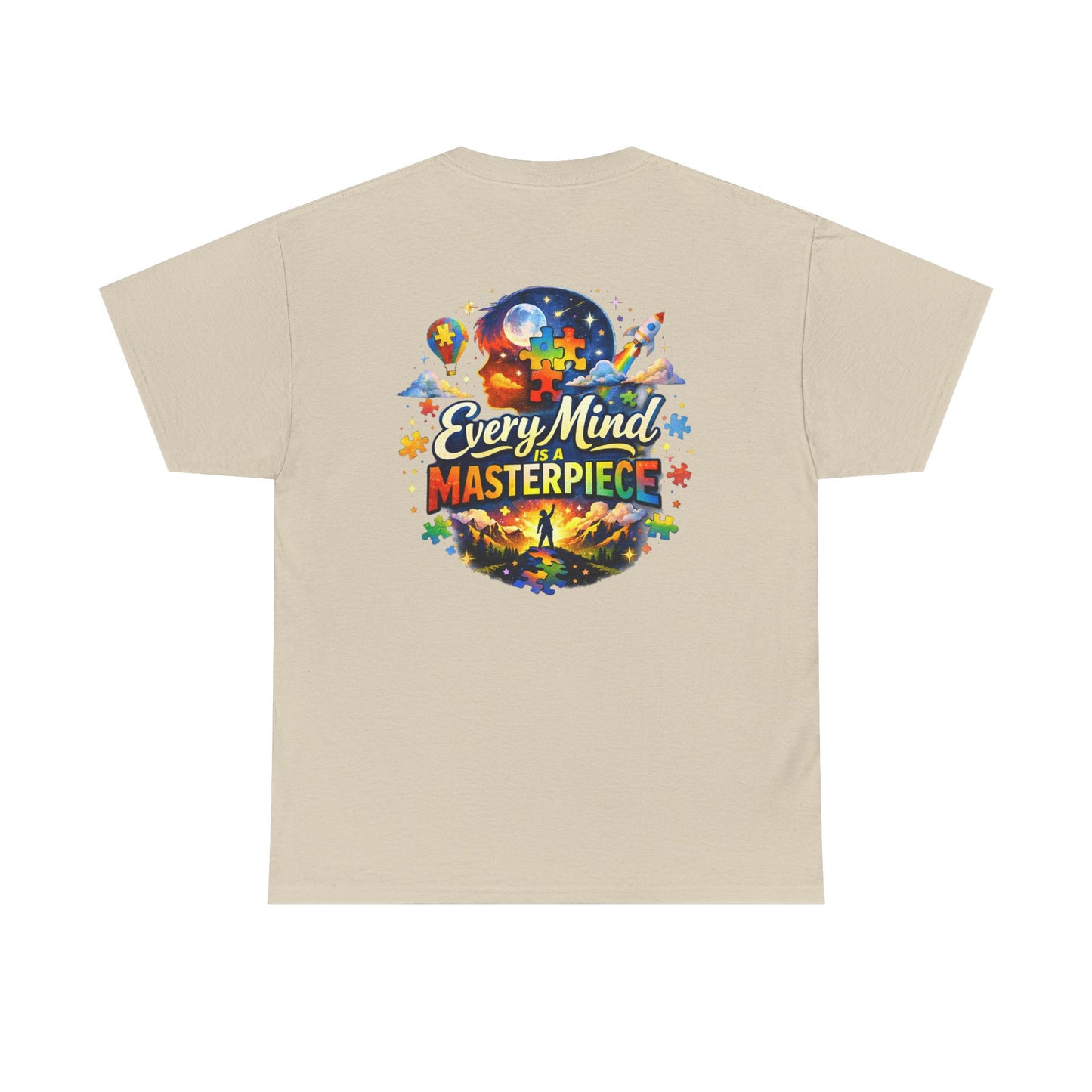 Autism Awareness T-Shirt - "Every Piece Matters" (Bearded Racc Co) Extended Sizes
