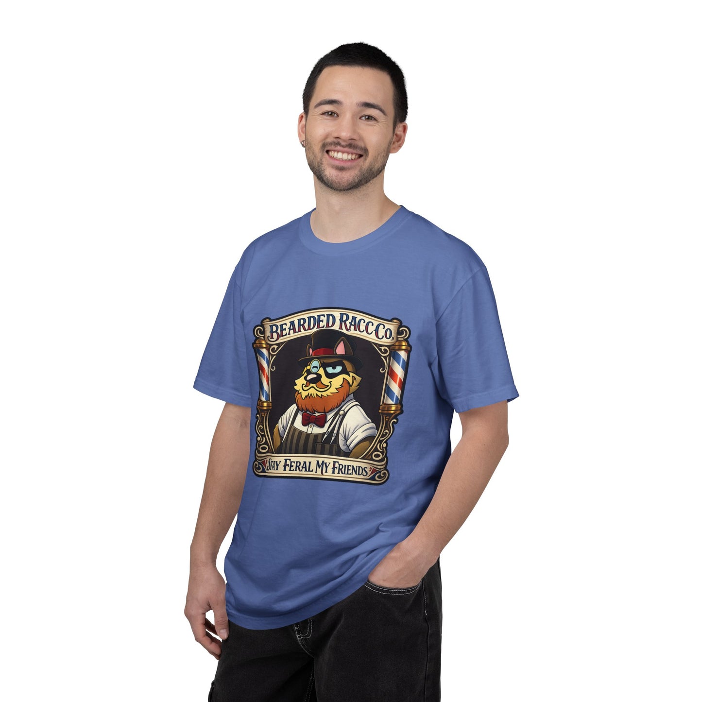 T-Shirt — Stay Feral My Friends (Bearded Racc Co)