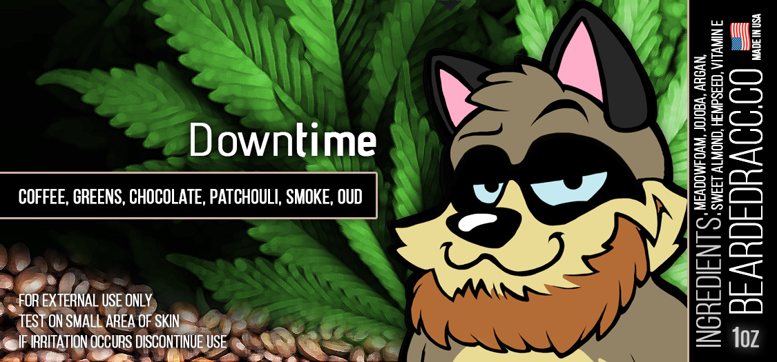 Downtime - Coffee, Greens, Chocolate, Patchouli, Smoke, Oud