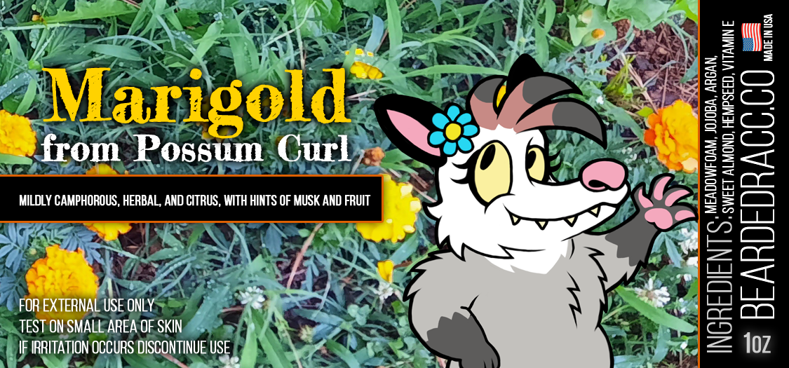 Marigold - Mildly Camphorous, Herbal, and Citrus, with Hints of Musk and Fruit