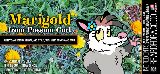 Marigold - Mildly Camphorous, Herbal, and Citrus, with Hints of Musk and Fruit