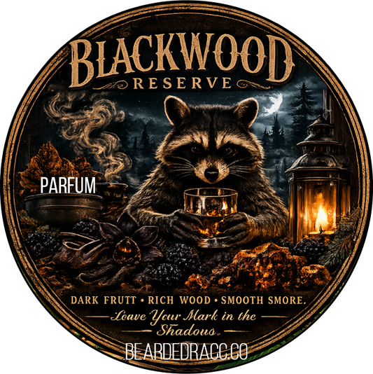 Blackwood Reserve - Dark Blackberry, Black Vanilla, Warm Tobacco, Cedarwood, Black Amber